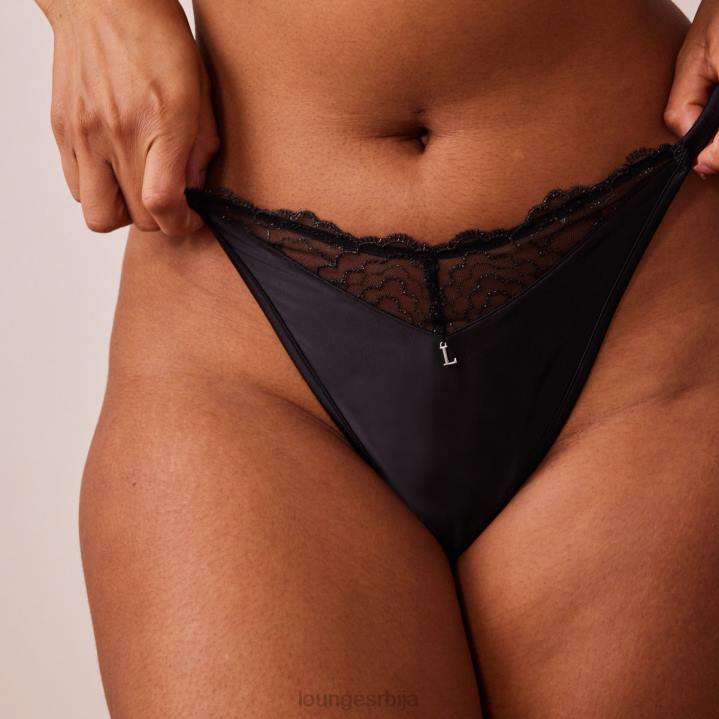 прошивене чипке Жене Lounge Доњи веш JPFL496 црн