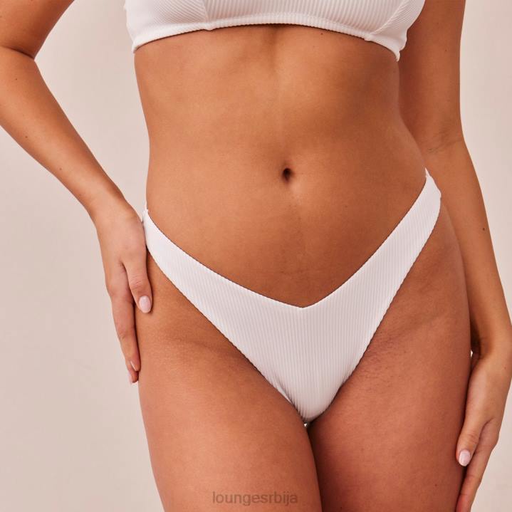ребрасте гаћице у облику троугла Жене Lounge Доњи веш JPFL510 бео