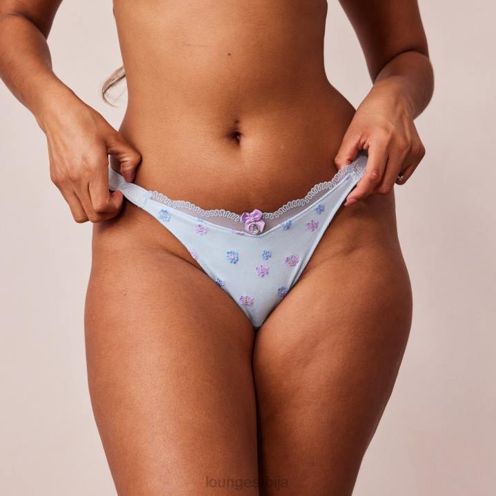 ребрасте гаћице са цветним троуглом Жене Lounge Доњи веш JPFL576 Плави