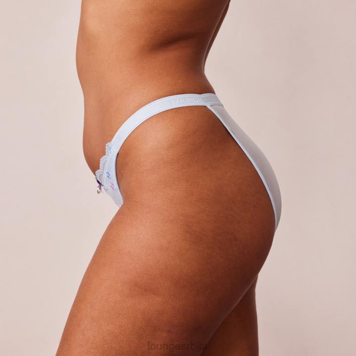 ребрасте гаћице са цветним троуглом Жене Lounge Доњи веш JPFL576 Плави