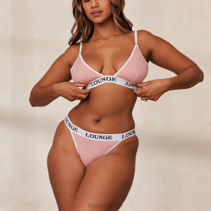 сет грудњака и танги/гаћица од бамбуса Жене Lounge Доњи веш JPFL172 розе