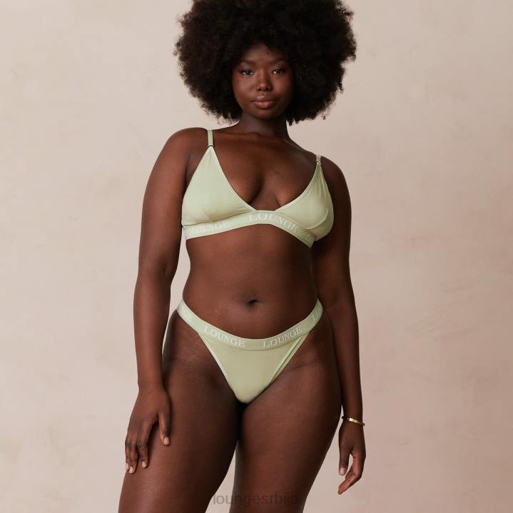 сет грудњака и танги/гаћица од бамбуса Жене Lounge Доњи веш JPFL173 маслина