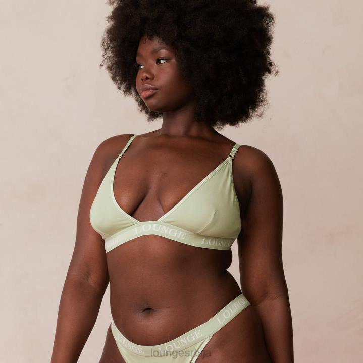 сет грудњака и танги/гаћица од бамбуса Жене Lounge Доњи веш JPFL173 маслина