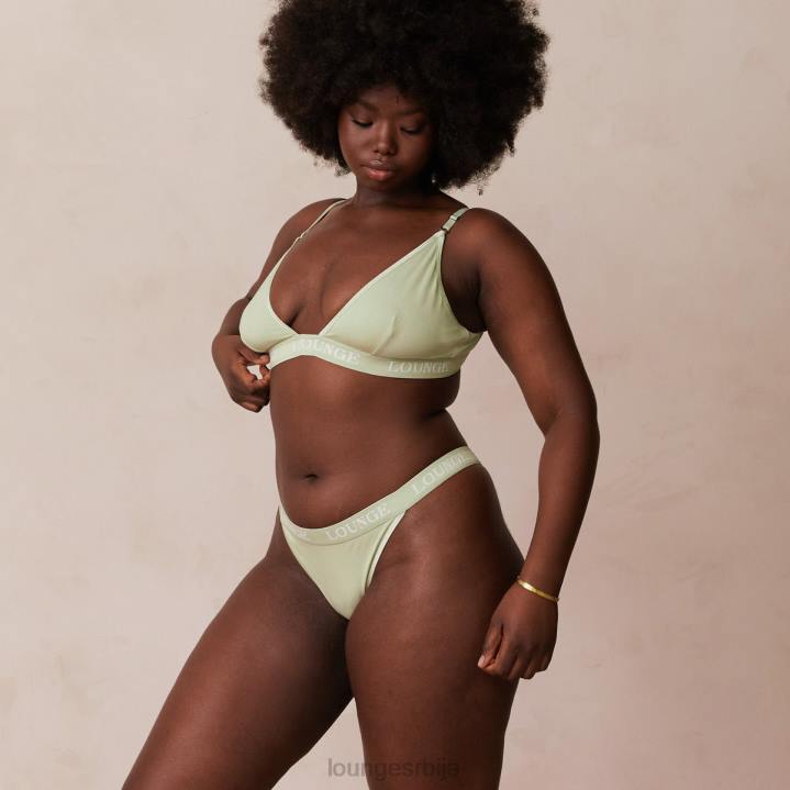 сет грудњака и танги/гаћица од бамбуса Жене Lounge Доњи веш JPFL173 маслина