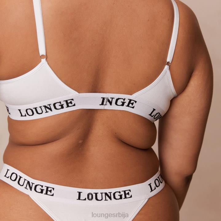 сет грудњака и танги/гаћица од бамбуса Жене Lounge Доњи веш JPFL174 све бело