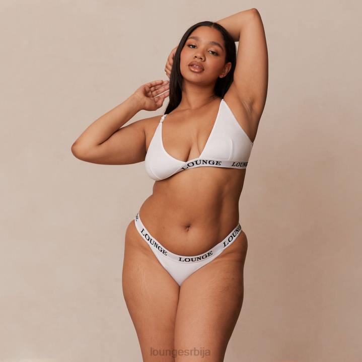 сет грудњака и танги/гаћица од бамбуса Жене Lounge Доњи веш JPFL174 све бело
