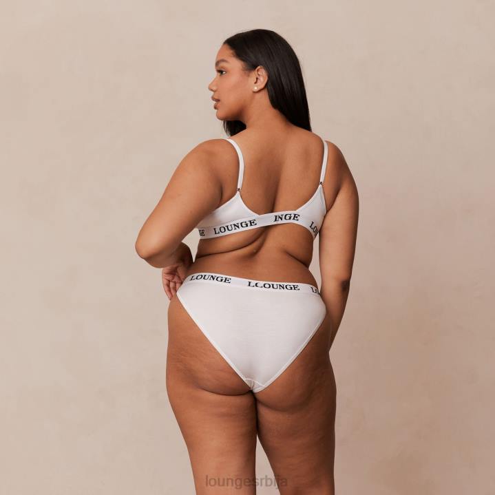 сет грудњака и танги/гаћица од бамбуса Жене Lounge Доњи веш JPFL174 све бело