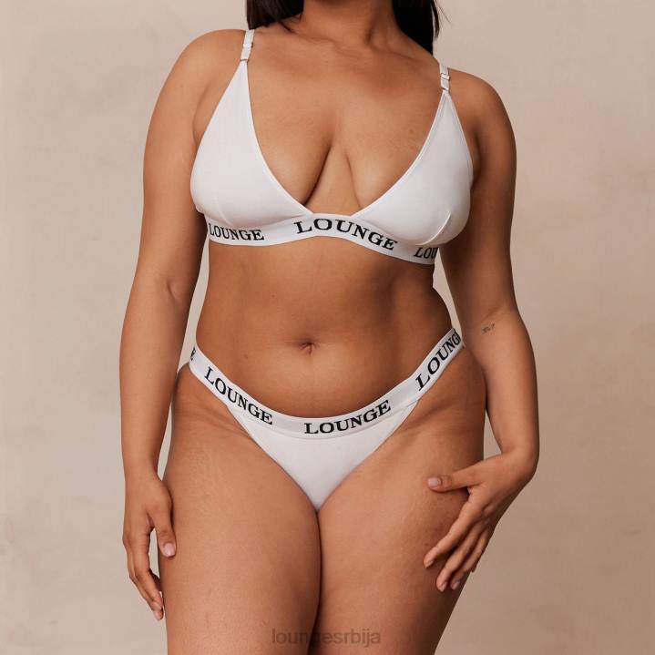 сет грудњака и танги/гаћица од бамбуса Жене Lounge Доњи веш JPFL174 све бело