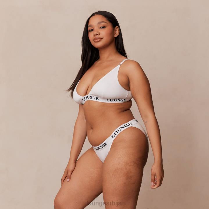 сет грудњака и танги/гаћица од бамбуса Жене Lounge Доњи веш JPFL174 све бело