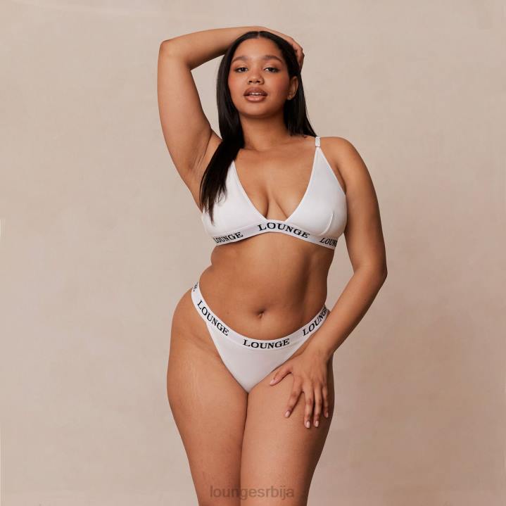 сет грудњака и танги/гаћица од бамбуса Жене Lounge Доњи веш JPFL174 све бело