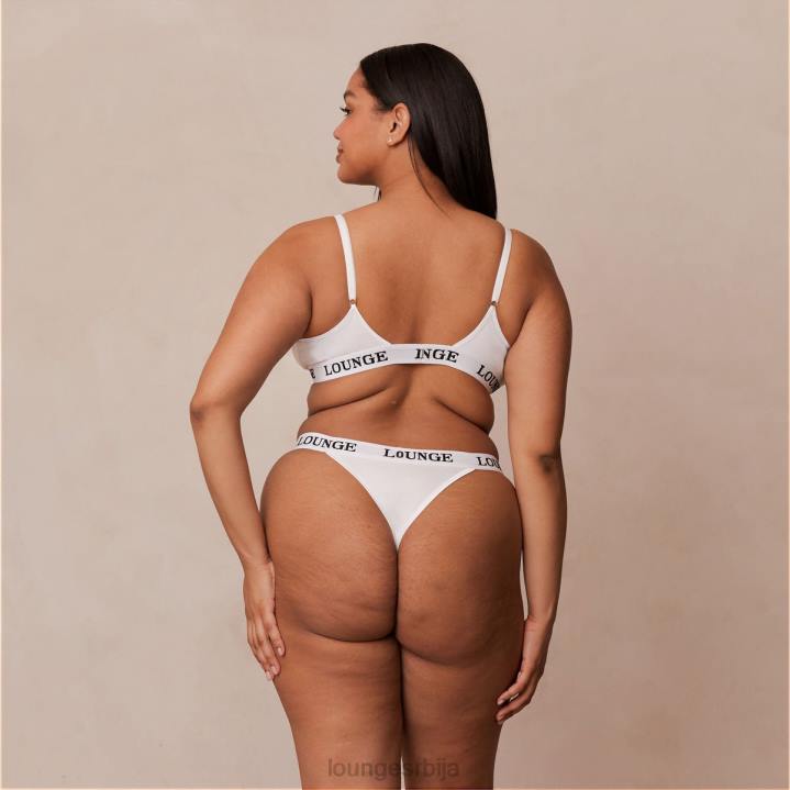 сет грудњака и танги/гаћица од бамбуса Жене Lounge Доњи веш JPFL174 све бело
