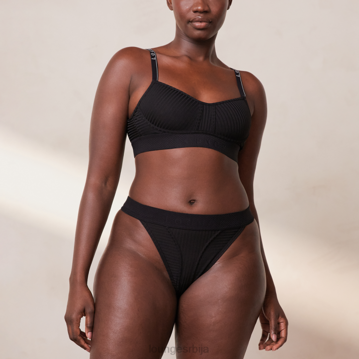 сет голих грудњака и танги Жене Lounge Доњи веш JPFL175 црн