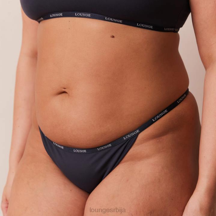 есенцијални сет са кратким рукавима и тангицама/гаћицама Жене Lounge Доњи веш JPFL179 плави угаљ