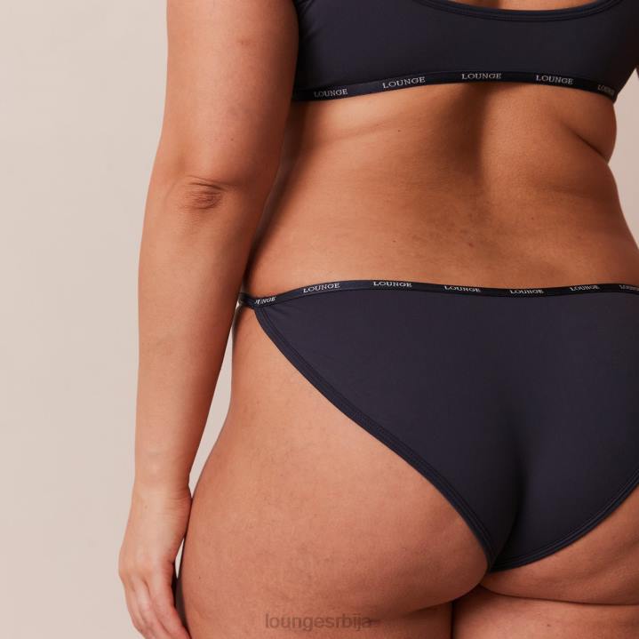 есенцијални сет са кратким рукавима и тангицама/гаћицама Жене Lounge Доњи веш JPFL179 плави угаљ