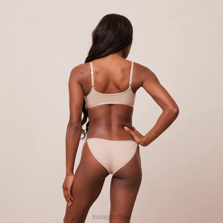 есенцијални сет са кратким рукавима и тангицама/гаћицама Жене Lounge Доњи веш JPFL180 минк