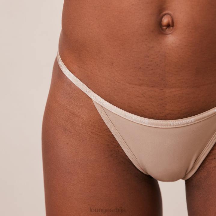 есенцијални сет са кратким рукавима и тангицама/гаћицама Жене Lounge Доњи веш JPFL180 минк