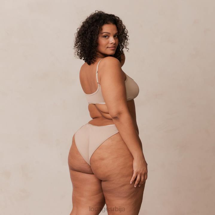 есенцијални сет са кратким рукавима и тангицама/гаћицама Жене Lounge Доњи веш JPFL180 минк