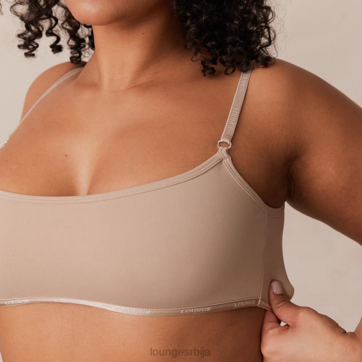 есенцијални сет са кратким рукавима и тангицама/гаћицама Жене Lounge Доњи веш JPFL180 минк