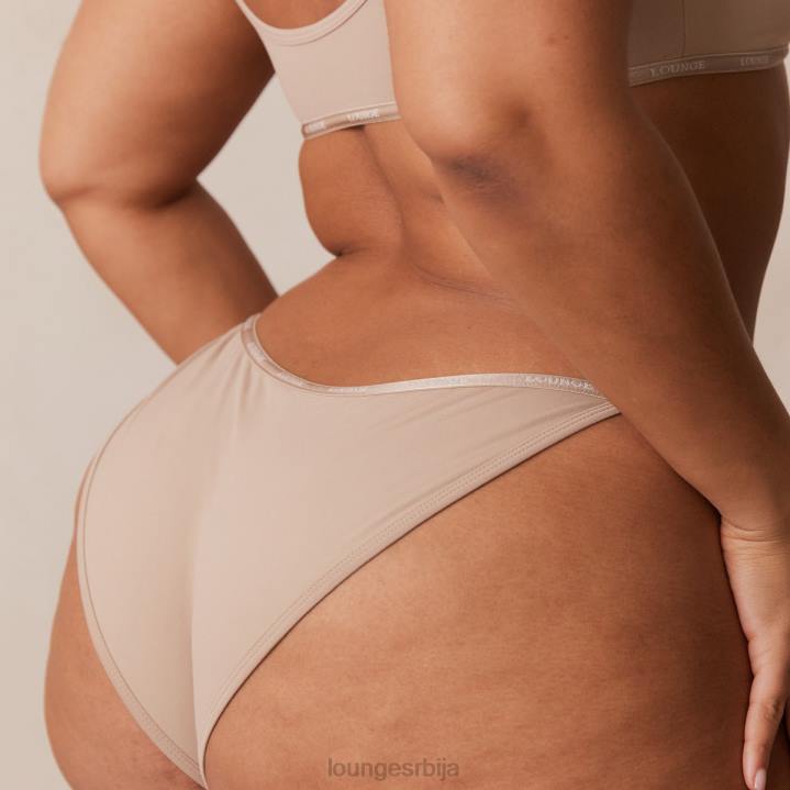 есенцијални сет са кратким рукавима и тангицама/гаћицама Жене Lounge Доњи веш JPFL180 минк