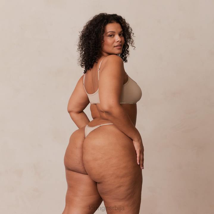 есенцијални сет са кратким рукавима и тангицама/гаћицама Жене Lounge Доњи веш JPFL180 минк