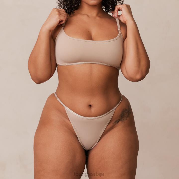 есенцијални сет са кратким рукавима и тангицама/гаћицама Жене Lounge Доњи веш JPFL180 минк