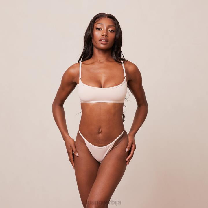 есенцијални сет са кратким рукавима и тангицама/гаћицама Жене Lounge Доњи веш JPFL182 розе розе