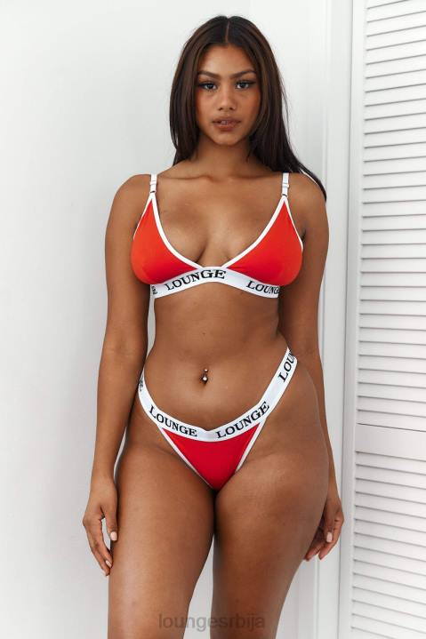 сет грудњака и танги/гаћица од бамбуса Жене Lounge Доњи веш JPFL194 црвена