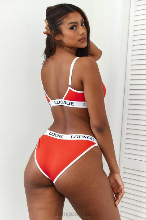 сет грудњака и танги/гаћица од бамбуса Жене Lounge Доњи веш JPFL194 црвена