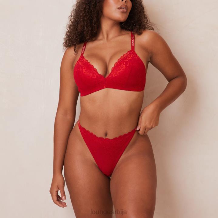 чипкани магични грудњак и танги сет Жене Lounge Доњи веш JPFL198 мароон