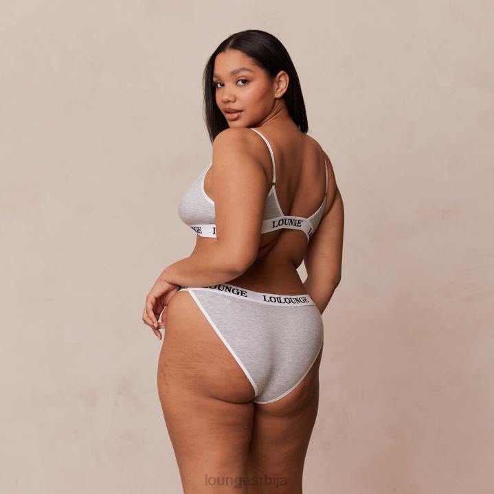 сет грудњака и танги/гаћица од бамбуса Жене Lounge Доњи веш JPFL202 сива
