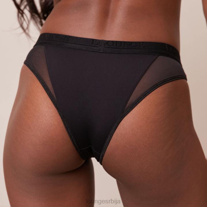 сет мрежастих грудњака и тангица/гаћица Жене Lounge Доњи веш JPFL205 црн