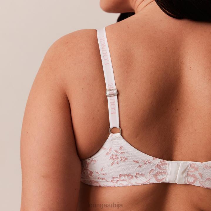 чипкани магични грудњак и танги сет Жене Lounge Доњи веш JPFL208 бео