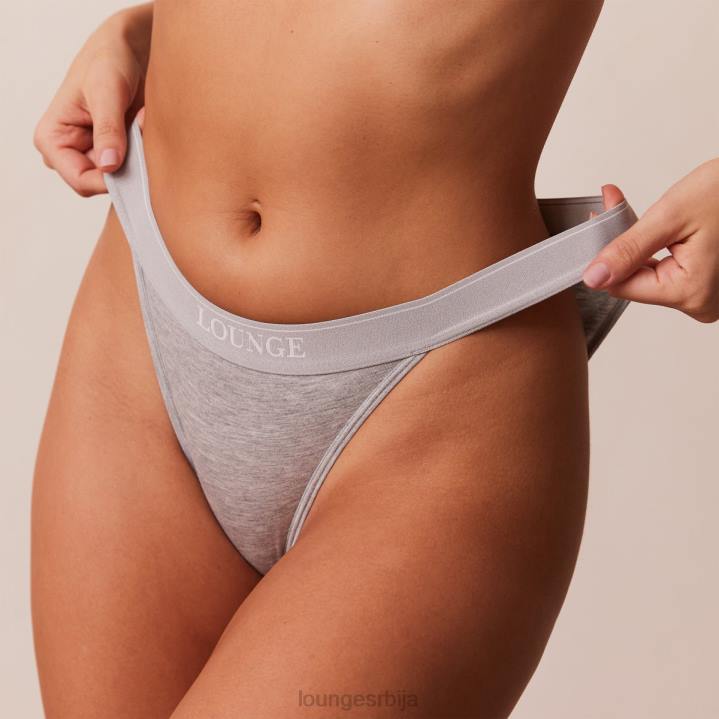 Комплет грудњака и тангица/гаћица од бамбуса минималног троугла Жене Lounge Доњи веш JPFL214 сива