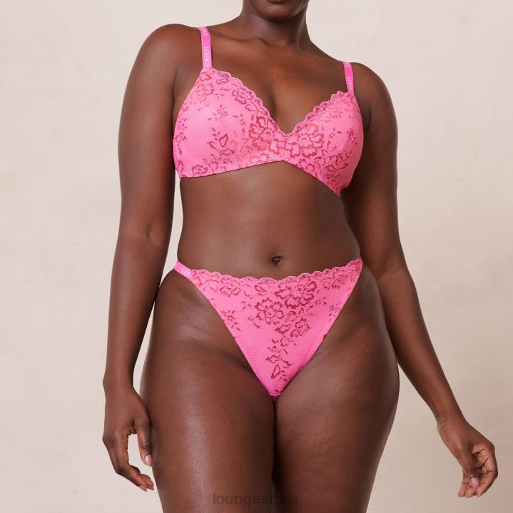 чипкани магични грудњак и танги сет Жене Lounge Доњи веш JPFL215 хот пинк