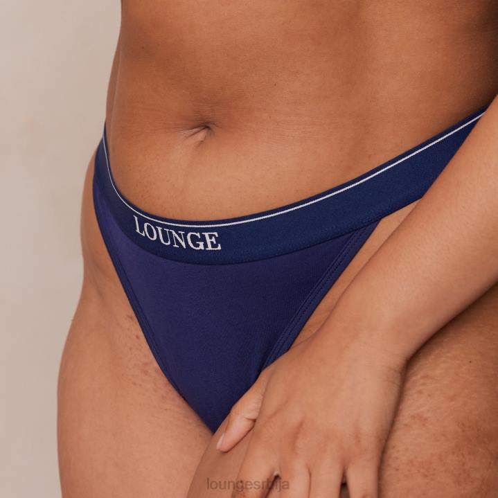 Комплет грудњака и тангица/гаћица од бамбуса минималног троугла Жене Lounge Доњи веш JPFL217 морнарица