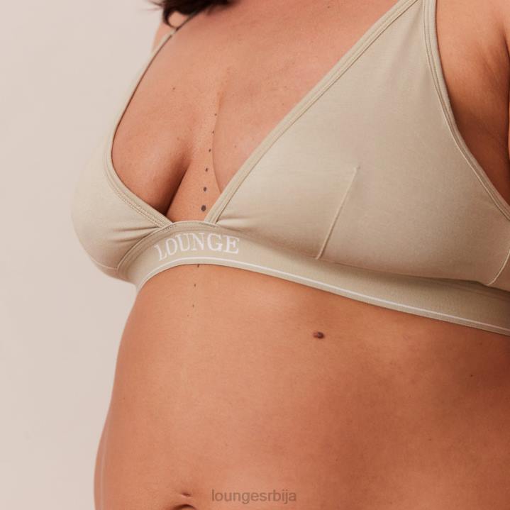 Комплет грудњака и тангица/гаћица од бамбуса минималног троугла Жене Lounge Доњи веш JPFL218 маслина
