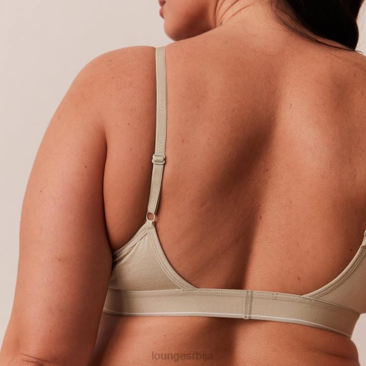 Комплет грудњака и тангица/гаћица од бамбуса минималног троугла Жене Lounge Доњи веш JPFL218 маслина