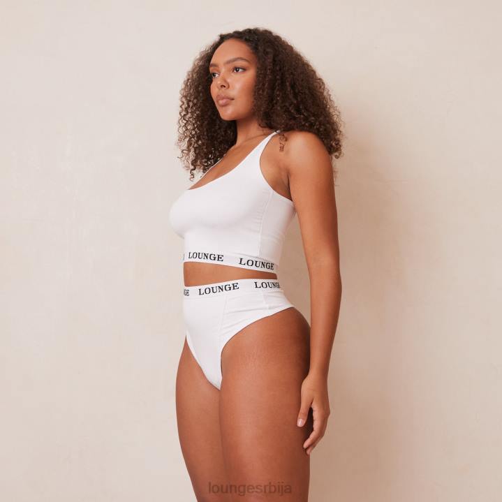 Бамбус основни комплет бралет и танге/гаћица Жене Lounge Доњи веш JPFL221 бео