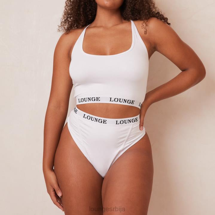 Бамбус основни комплет бралет и танге/гаћица Жене Lounge Доњи веш JPFL221 бео