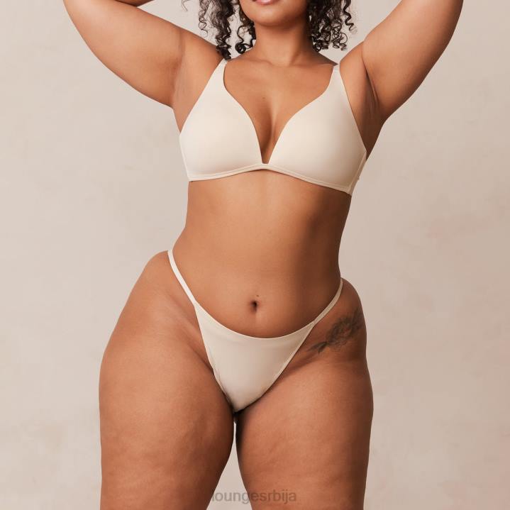 лагани грудњак са кратким мајицама и танге/гаћице сет Жене Lounge Доњи веш JPFL228 латте
