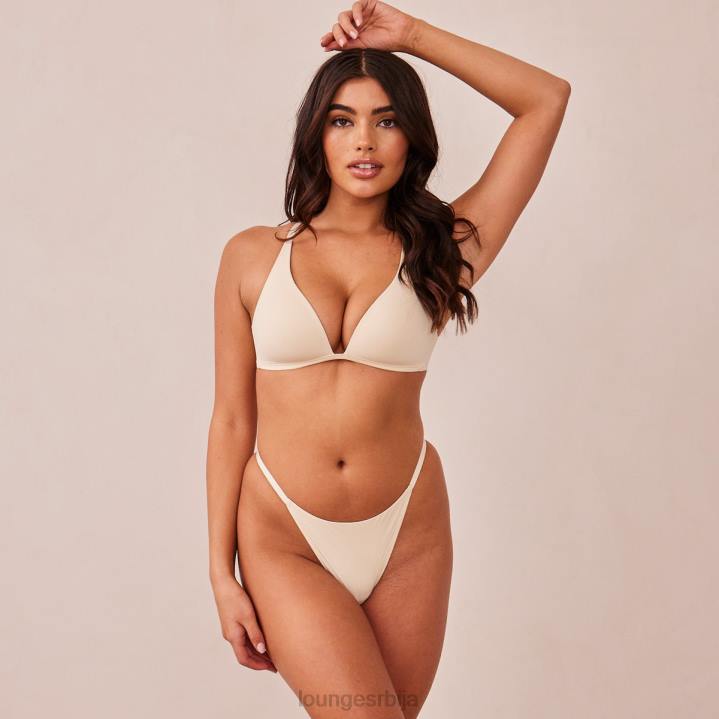 лагани грудњак са кратким мајицама и танге/гаћице сет Жене Lounge Доњи веш JPFL228 латте