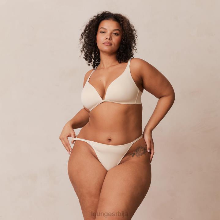 лагани грудњак са кратким мајицама и танге/гаћице сет Жене Lounge Доњи веш JPFL228 латте