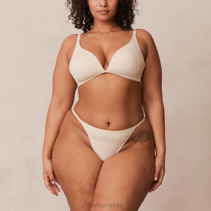лагани грудњак са кратким мајицама и танге/гаћице сет Жене Lounge Доњи веш JPFL228 латте