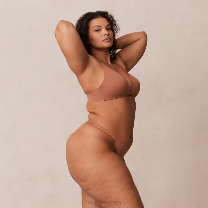 лагани грудњак са кратким мајицама и танге/гаћице сет Жене Lounge Доњи веш JPFL230 моцха