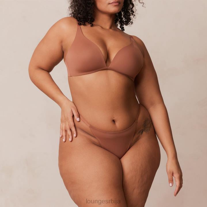 лагани грудњак са кратким мајицама и танге/гаћице сет Жене Lounge Доњи веш JPFL230 моцха