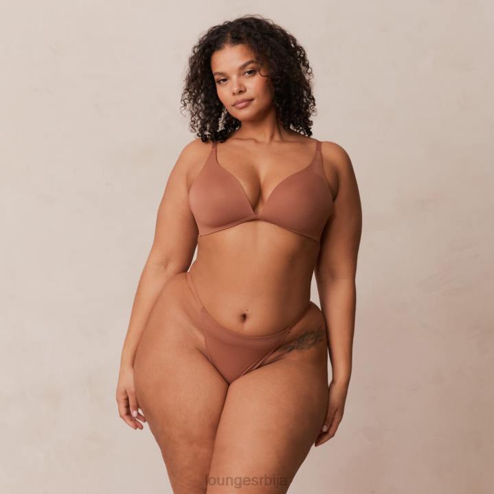 лагани грудњак са кратким мајицама и танге/гаћице сет Жене Lounge Доњи веш JPFL230 моцха