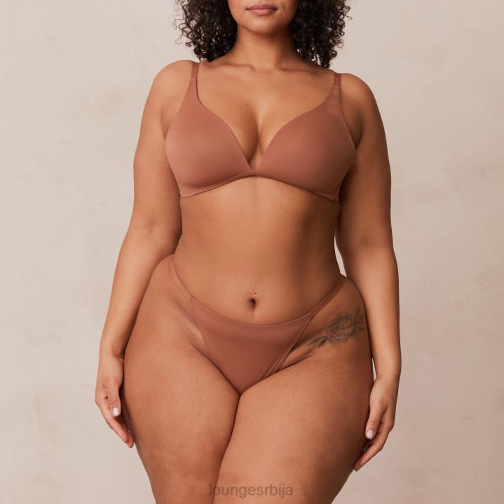 лагани грудњак са кратким мајицама и танге/гаћице сет Жене Lounge Доњи веш JPFL230 моцха