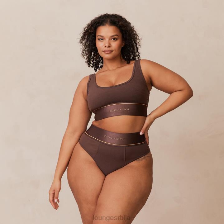 комплет бралет и гаћица Жене Lounge Доњи веш JPFL231 чоколада