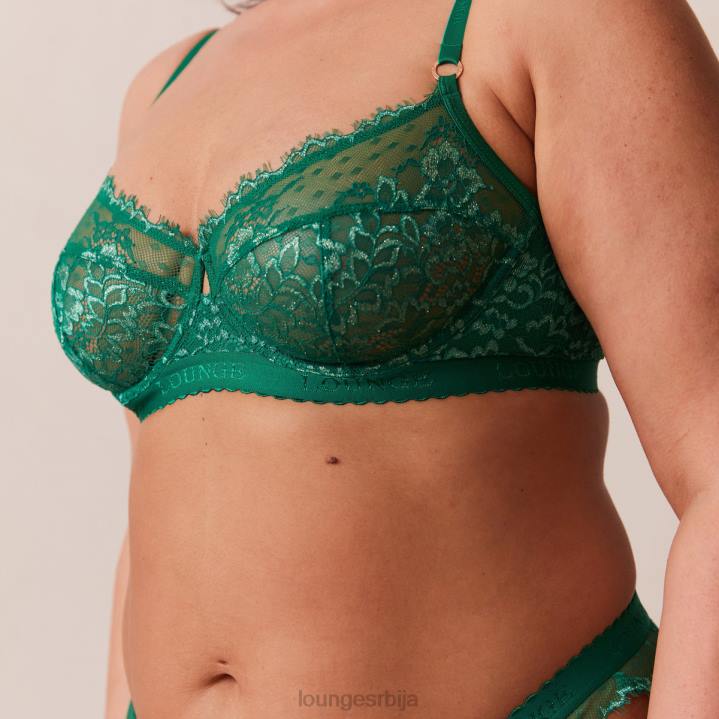 сет балконских грудњака и тангица/гаћица Жене Lounge Доњи веш JPFL101 смарагд