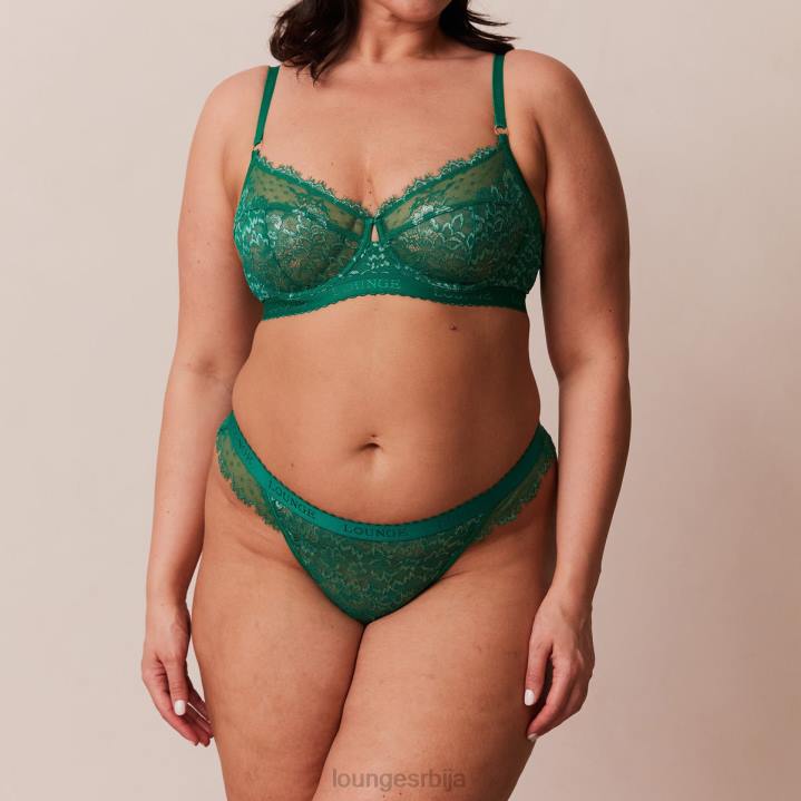 сет балконских грудњака и тангица/гаћица Жене Lounge Доњи веш JPFL101 смарагд